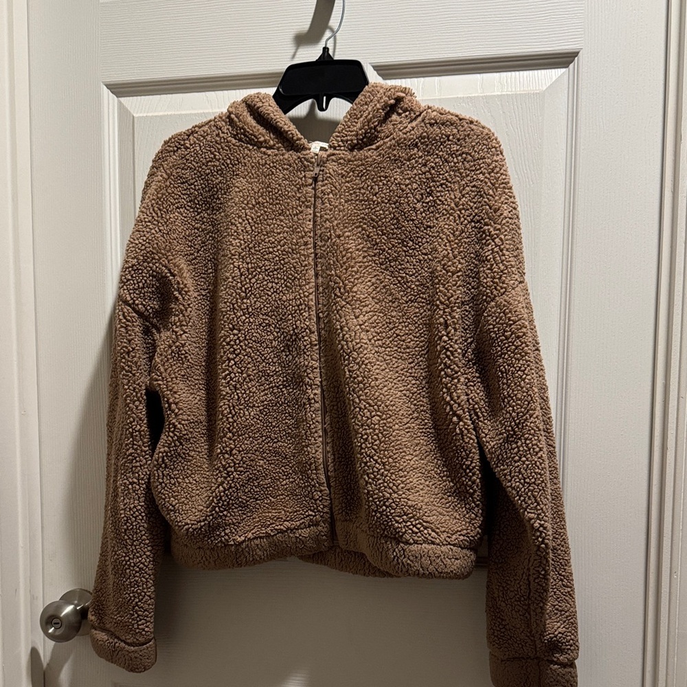 Heart Hips Tan Kids Puffer Jacket